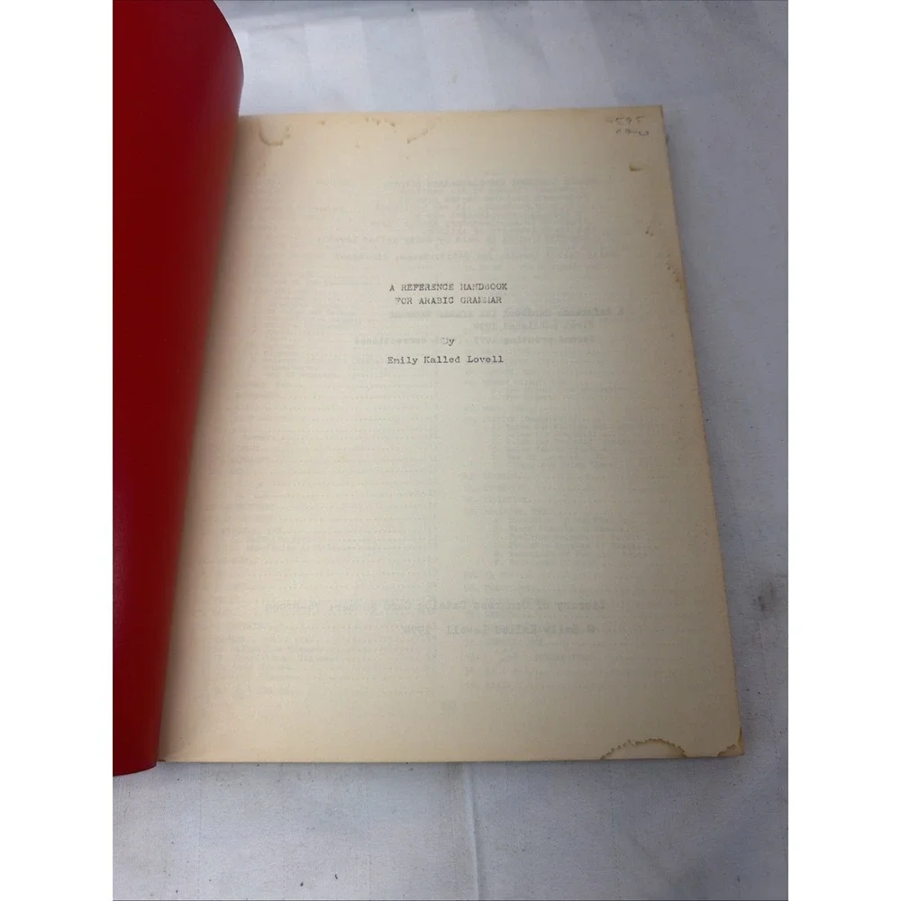 A Reference Handbook for‎ Arabic Grammar